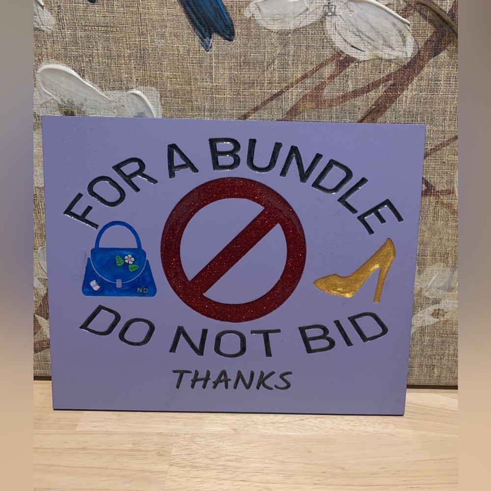 8”x10” Handmade wooden sign - Picture 2 of 5